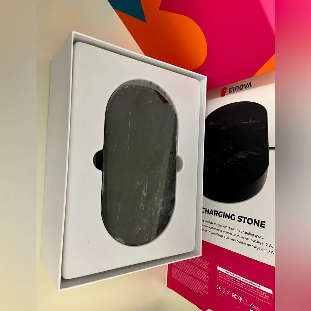 New in box Enova Double Black Marble wireless charger